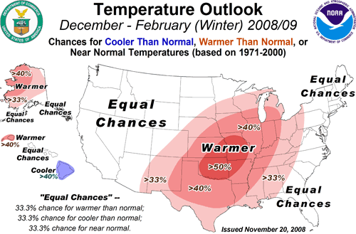 2009-09 Winter Temperature Outlook 2009-09 Winter Temperature Outlook