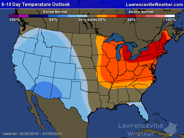 6-10 Day Temperature Forecast